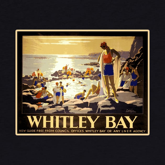 Vintage British Travel Poster: Whitley Bay by Naves